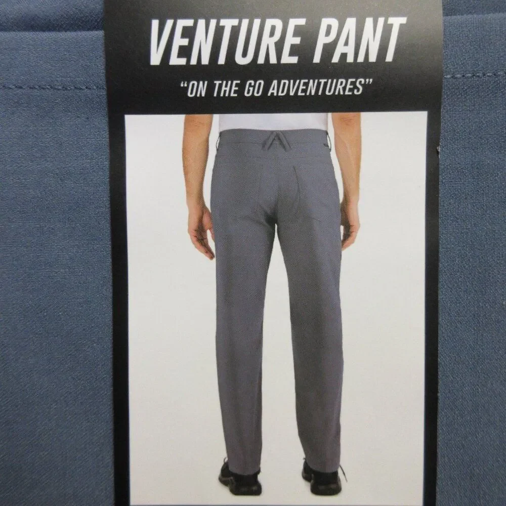 GERRY Venture Hiking Work Commuter Tech Pant 40x34 Cargo Utility Blue Grey 2 NWT